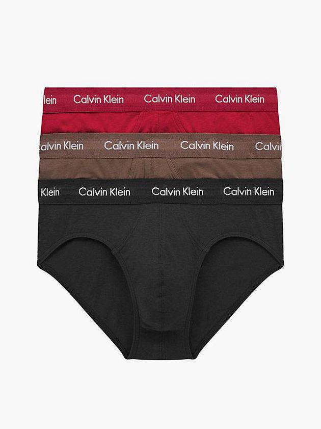 Calvin Klein USA 3 Pack - Cotton Stretch Mens Briefs Black 1859237-DT